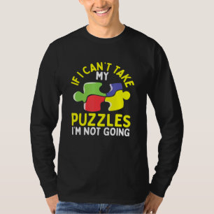 Camiseta Quebra-cabeça Se Não Consigo Tirar As Minhas Quebr