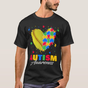 Camiseta Quebra-cabeça Softbyll Ll Autismo do coração Autis