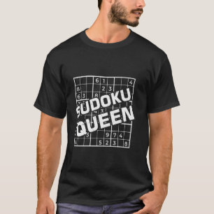 Camiseta Quebra-cabeça Sudoku Para A Rainha Sudoku