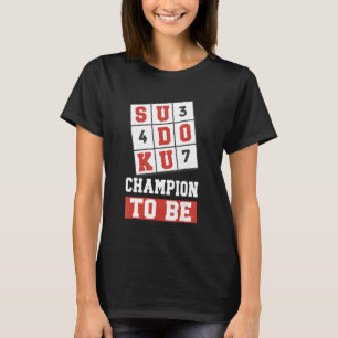 Camiseta Quebra-cabeça Sudoku Sudoku  Resolvendo Sudoku Gra