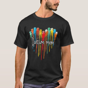 Camiseta Quebra-cabeças Coração Amor Conscientização do Aut