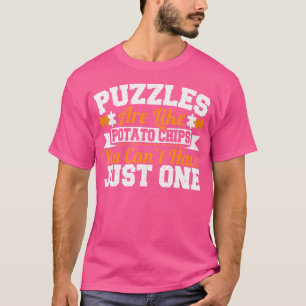 Camiseta Quebra-cabeças Engraçados e Fofos São Como Batata