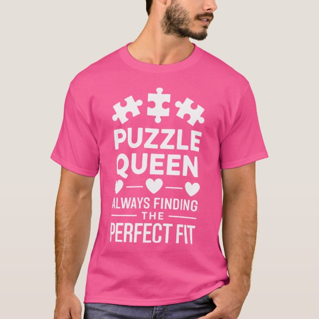 Camiseta Quebra-cabeças Engraçados Puzzler (Frente)