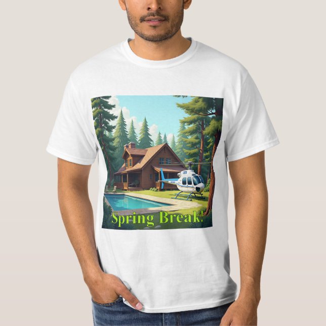 Camiseta Quebra da primavera na floresta (Frente)