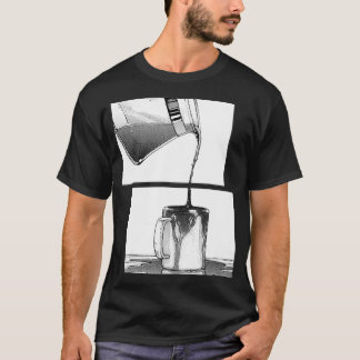 Camiseta Quebra de café do manga
