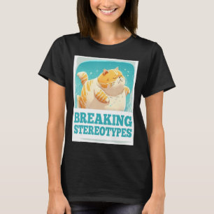 Camiseta Quebra de estereótipos Fluffy Cat Kitten Fluffy Fl