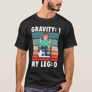 Camiseta Quebra de Ossos Gravidade 1 Minha Perna 0