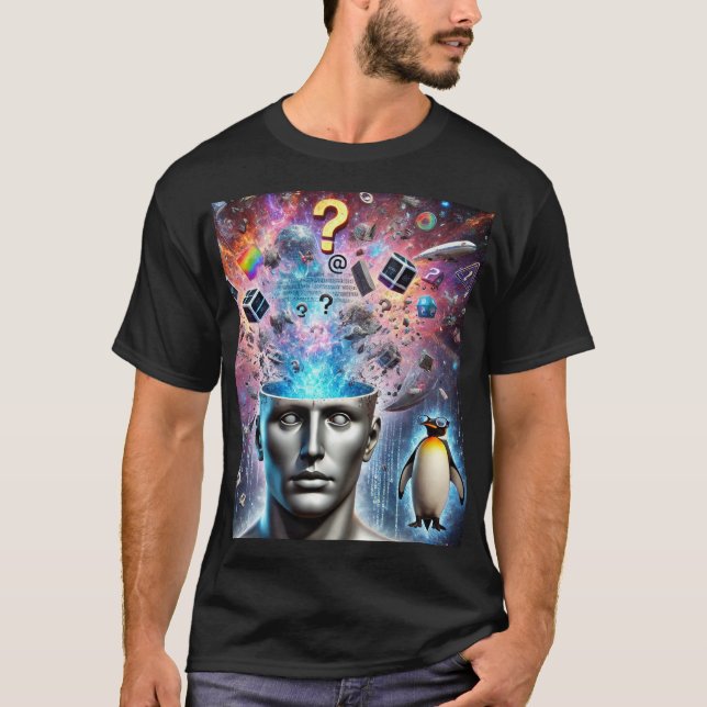 Camiseta Quebra do Cérebro NPC - Teto de Sobrecarga Fractal (Frente)