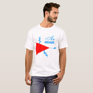 Camiseta Quebra-gelo branco de luz personalizável