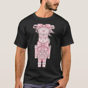 Camiseta Quebra-Nozes Rosa – Natal Feminino