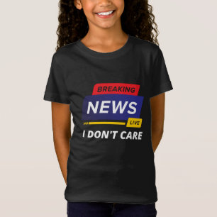Camiseta Quebrando Notícias Não me imo Engraçado