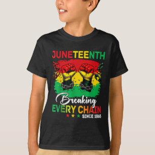 Camiseta Quebrando Todas As Correntes Desde 1865 Mulheres H