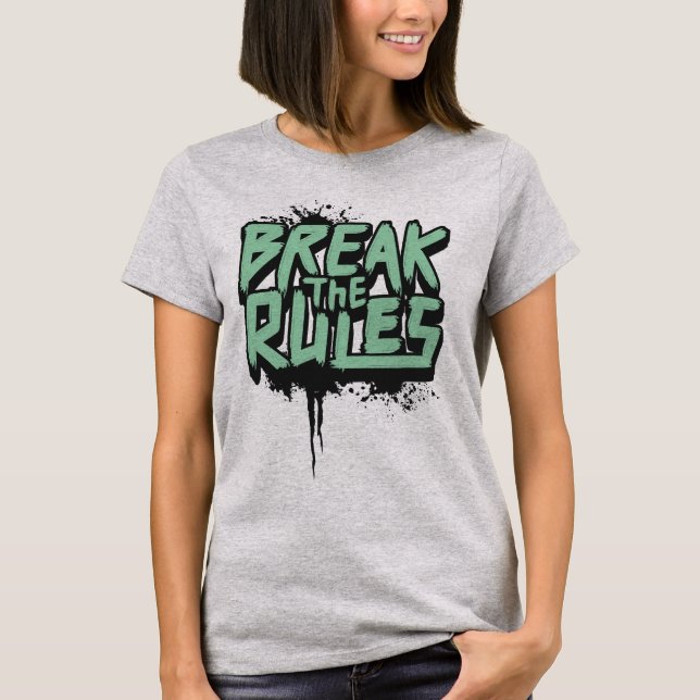 Camiseta Quebrar as regras (Frente)