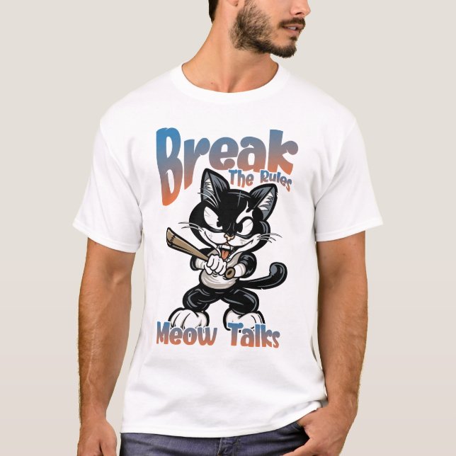Camiseta Quebrar As Regras As Conversações De Modos (Frente)