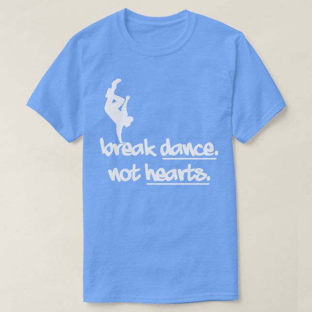 Camiseta Quebrar Dança Sem Corações (Frente do Design)