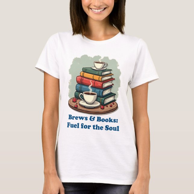 Camiseta Quebras e Livros Alimentam Teto Gráfico de Almas p (Frente)