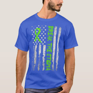 Camiseta Quebre A Consciência Mental Verde Do Estigma