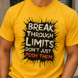 Camiseta Quebre Limites - Tipografia Inspiradora
