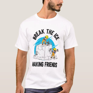 Camiseta Quebre O Branco Dos Amigos Do Fazer De Gelo