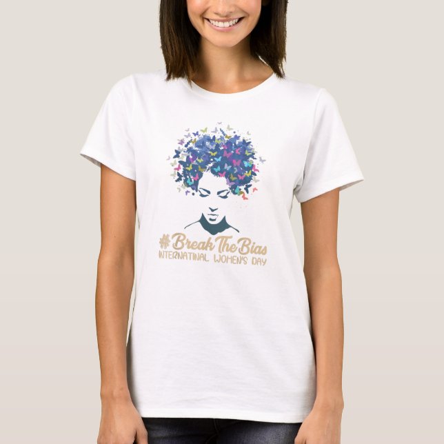 Camiseta Quebre O Preconceito Presente do Dia Internacional (Frente)