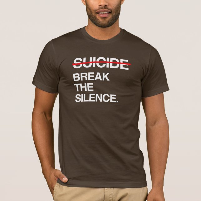 CAMISETA QUEBRE O SILÊNCIO SOBRE O SUICÍDIO (Frente)