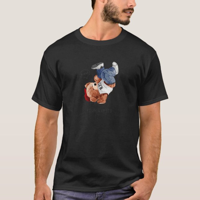 Camiseta Quebre seu limite Legal do Urso de Teddy Breakanci (Frente)