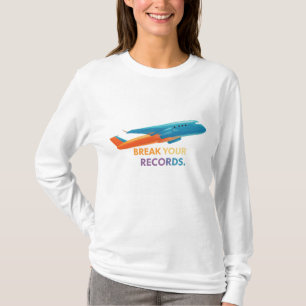Camiseta "Quebre seus registros"