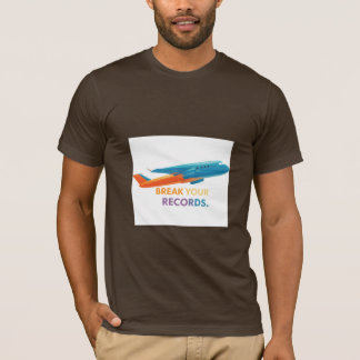 Camiseta "Quebre seus registros"