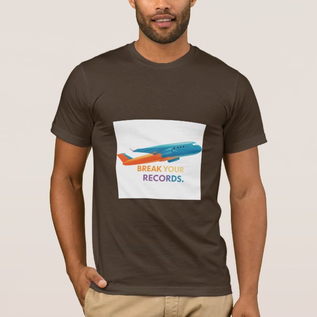 Camiseta "Quebre seus registros" (Frente)