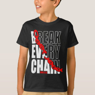 Camiseta Quebre Todas as Cadeias _ João 8_36 _ Bíblia Motiv