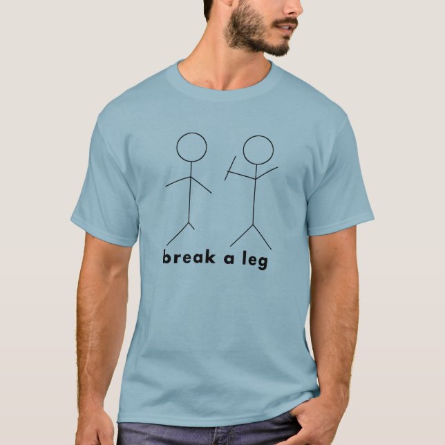 Camiseta quebre um pé (Frente)