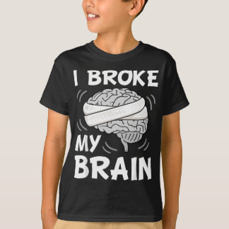 Camiseta Quebrei Minha Cirurgia Cerebral Lesão Na Cabeça Da