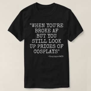 CAMISETA QUEBROU TSHIRT DE S DOS HOMENS DO AF '