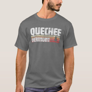 Camiseta Quechee Vermont VT Gift Estilo Retroativo Vintage