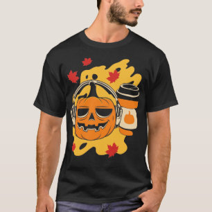 Camiseta Queda Café Música Sobrelota Pumpkin Latte Beber