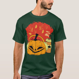 Camiseta Queda Café Música Sobrelota Pumpkin Latte Bebida1