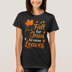 Camiseta Queda Cristã Por Jesus Ele Nunca Deixa Fé Cruz