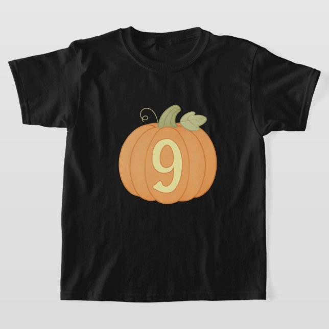 Camiseta Queda de abóbora 9.º aniversário | Festa de Hallow (Postura )