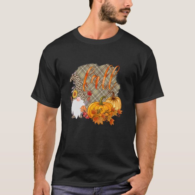 Camiseta Queda de Abóbora outono Feliz Pumpkin Época C (Frente)
