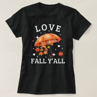 Camiseta Queda de amor Y all | Folhas de outono | Caiu