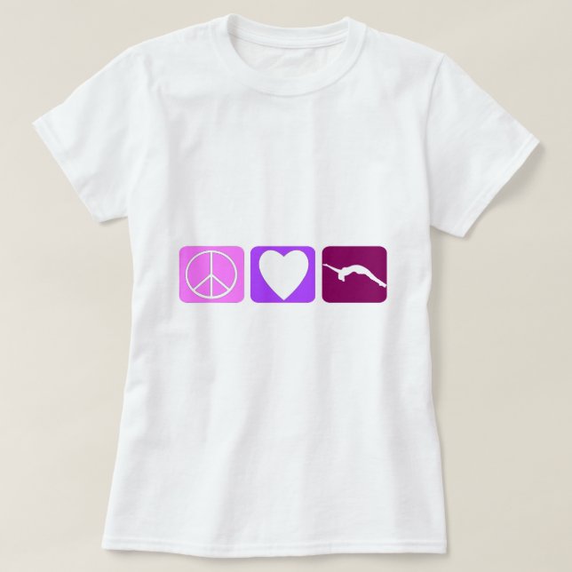 Camiseta Queda do amor da paz (Frente do Design)