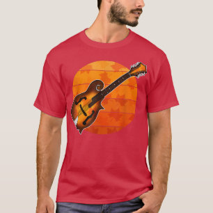 Camiseta Queda do Mandolim Mandolinista Outono Musi