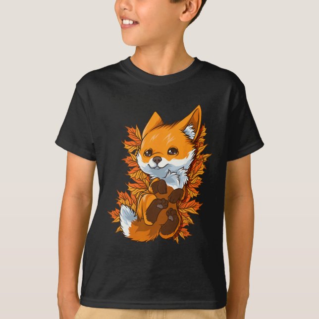 Camiseta Queda do outono do Baby Fox Baby (Frente)