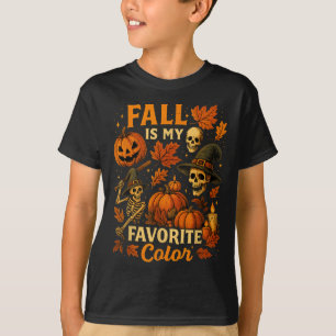 Camiseta Queda É Minha Cor Favorita Engraçada Outono Caiu H