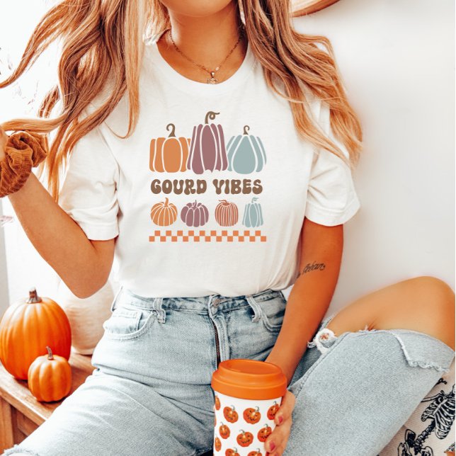 Camiseta Queda Engraçada "Gourd Vibes" (Criador carregado)