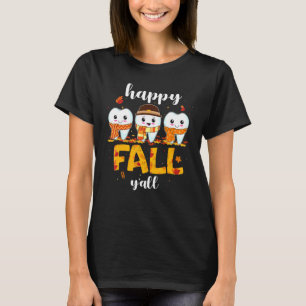 Camiseta Queda feliz Esquadrão Dentista de Ação de Graças
