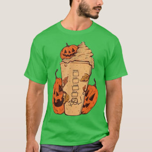 Camiseta Queda Foca-branca Vibes Café Pumpkin Spice Latte B