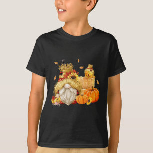 Camiseta Queda Gnomo Espantalho Gnomo Queda Halloween Thank