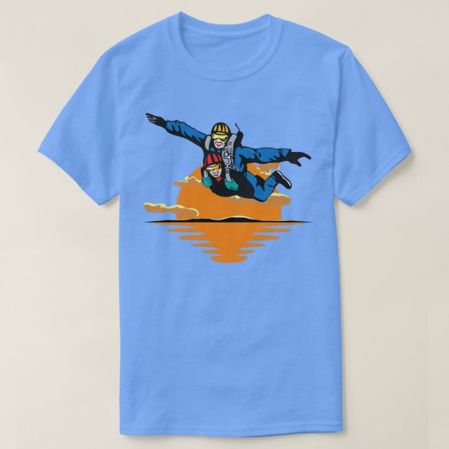 Camiseta queda livre do Skydive Skydive Tandem (Frente do Design)