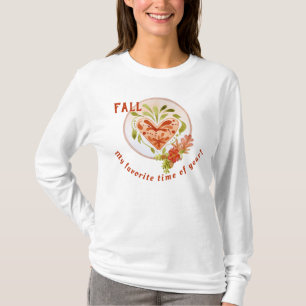Camiseta Queda - Minha Hora Favorita do Ano - Coração Flora
